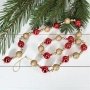 6171 Коледен гирлянд Топчици декоративна верижка за елха и декорация, 125 см, снимка 1