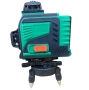 4D Лазерен Нивелир с 16 Линии (Четири Точков), Самонивелиращ се, със Зелен Лазер с тринога, снимка 3