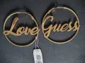 Златисти обици на Guess, снимка 2