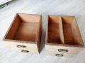 Комплект стари,дървени чекмеджета, снимка 4