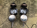 чифт старинни фенери за файтон, снимка 3