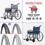 Външни и вътрешни гуми за Инвалидна количка, Wheelchair, Размери, снимка 1