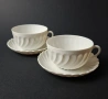 Две порцеланови чаши за кафе с подложни чинии - Nymphenburg, снимка 1