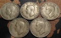 Монети Великобритания- 5 бр› Крал Джордж VI[1947-1951], снимка 2