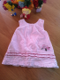 Джинсова бледорозова рокличка, размер 62-68 Цена 3лв, снимка 1 - Бебешки рокли - 45060921