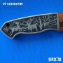 Сгъваем джобен нож с калъф”ЕЛЕНИ" сталь 65х13, снимка 2