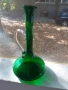 Невероятна голяма зелена кана гарафа декантер, снимка 3