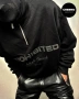 Мъжки суичър PROHIBITED Oversized Men’s Half-Zip Sweatshirt – размер L•XL – Нов без етикети, снимка 1