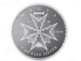 Сребърна монета Малтийски кръст 2024, снимка 1 - Нумизматика и бонистика - 45646608