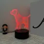 Холограмна 3D LED лампа Лабрадор,RGB Седемцветен Интелигентен Контрол,USB, снимка 6