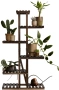 Дървена рафт за цветя кафяво 6 нива, за цветя, Поставка за саксии н138, снимка 4