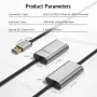 Alxum USB удължителен кабел 10m с 5V/2A захранващ адаптер, снимка 7