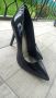 Страхотни черни лачени остри обувки на висок ток за повод, 38 н, снимка 3