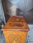 Уникален голям антикварен френски шкаф скрин бар интарзия, снимка 10