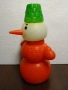 Стара руска пластмасова играчка снежен човек, снимка 2