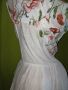 Дълга италианска рокля от естествена коприна , тюл с бродерия и подплата от трико L, XL, снимка 8
