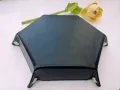 Hexagon Black Velvet Dice Tray Хексагон за игри със зарчета, снимка 3