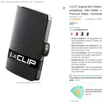 I-CLIP Оригинален мини портфейл с щипка за пари, снимка 9 - Портфейли, портмонета - 45248138
