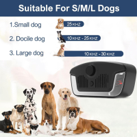 WUGEIN Ултразвуково устройство за възпиране на кучета, акумулаторно устройство против лай, снимка 7 - За кучета - 45062193