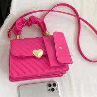 Модерна чантичка в оранжево или розово , снимка 7 - Чанти - 45543579