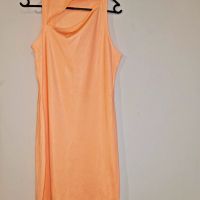 Рипсена рокля, цвят пъпеш, снимка 3 - Рокли - 45341859