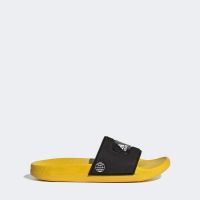 Чехли ADIDAS x Lego Adilette Comfort Slides Black/Yellow, снимка 2 - Детски джапанки - 45749856
