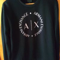 Блуза Армани - Л размер / Armani Exchange Men's Round Logo Sweatshirt - Navy - size L., снимка 3 - Блузи - 45860066