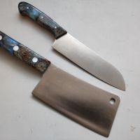 Solingen Качествен немски комплект нож сатър Солинген, снимка 5 - Прибори за хранене, готвене и сервиране - 45631846