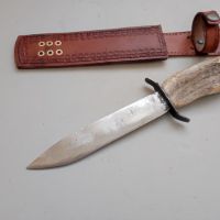 28 см Стар кован нож сабя ятаган каракулак, снимка 4 - Антикварни и старинни предмети - 45505360