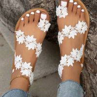 Дамски едноцветни плажни сандали с кръгли пръсти в етнически стил, 7цвята , снимка 5 - Сандали - 45695716