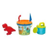 Плажна кофа, Сини динозаври, 4 аксесоара, 14x11см, снимка 1 - Надуваеми играчки - 46167519