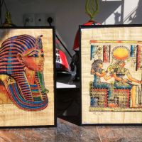 Египетски папируси , рисувани в рамка., снимка 4 - Картини - 45252987
