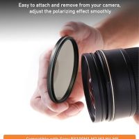 Нов Професионален Поляризиращ Филтър 67mm Перфектни Снимки без Отблясъци, снимка 6 - Чанти, стативи, аксесоари - 45192164