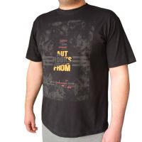 Памучна тениска в черен цвят (003), снимка 1 - Тениски - 45467388