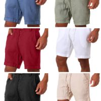 Нов стил мъжки къси три четвърти ежедневни панталони с шнур, 9цвята , снимка 1 - Къси панталони - 45163464