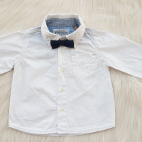 Детски дънки Мики Маус, риза и папионка 9-12 месеца, снимка 3 - Комплекти за бебе - 45034404