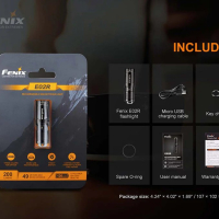 Фенер Fenix E02R LED - черен, снимка 11 - Къмпинг осветление - 45006531