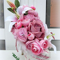 Обувка  с перли и цветя, снимка 3 - Подаръци за сватба - 44969077