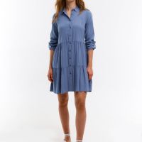 XL НОВА Дамска рокля тип риза, снимка 1 - Рокли - 45225195