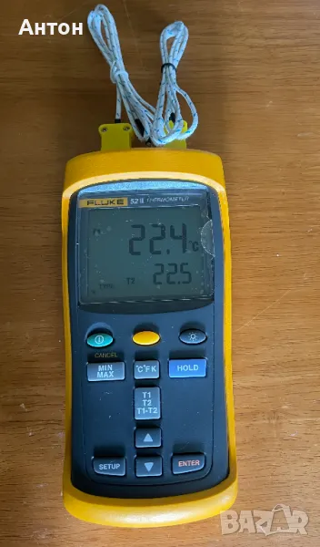 FLUKE 52 II контактен цифров термометър с 2 сонди, снимка 1