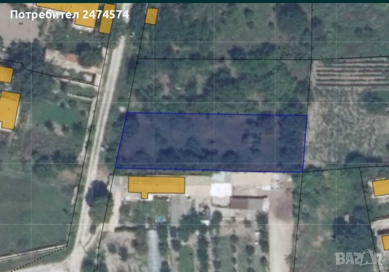 Продавам ПАРЦЕЛ за строеж на къща или градина в с. Енево (общ. Нови пазар), снимка 1