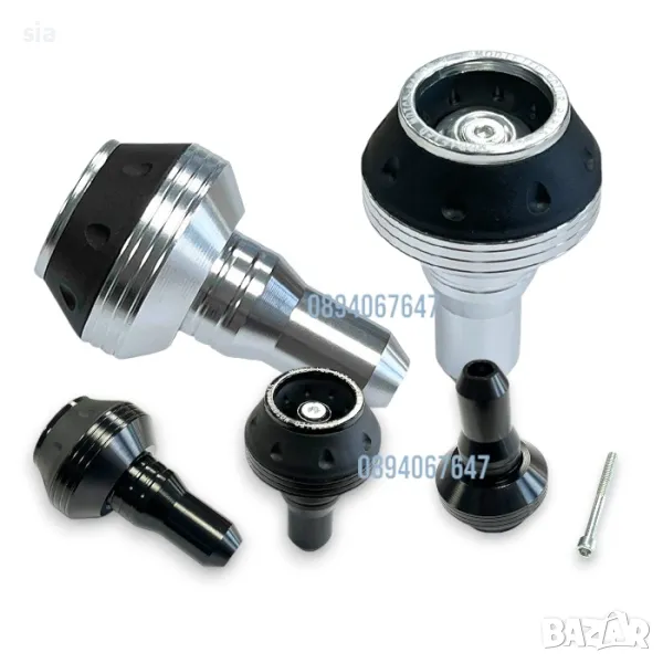 Краш тапа за мотор, Сива или Черна, 9см, снимка 1