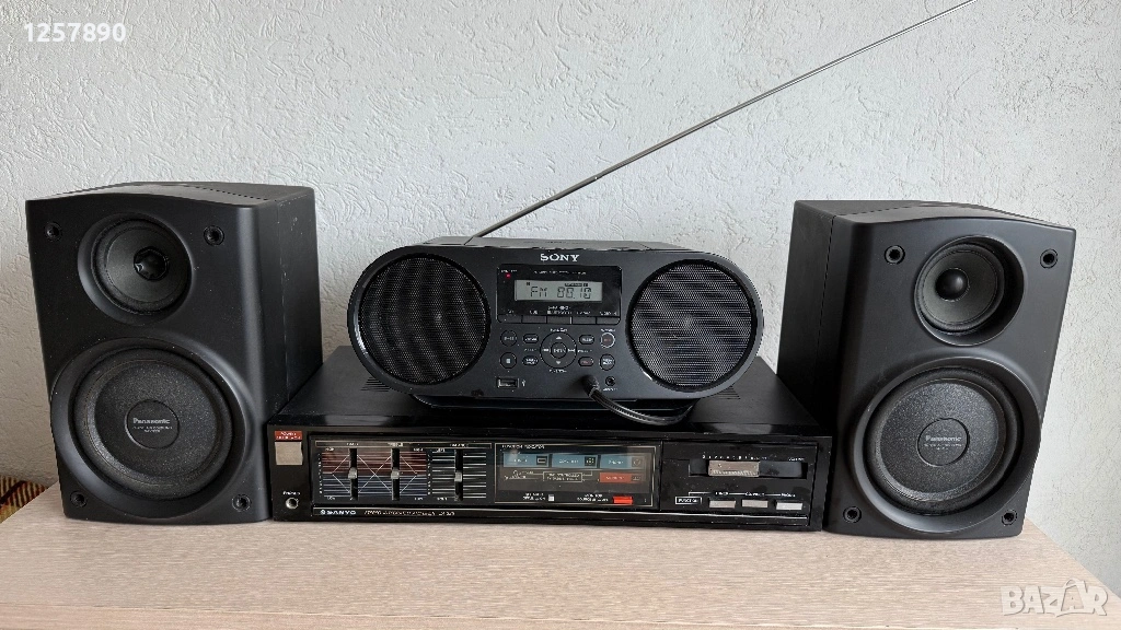 Тонколони Panasonic усилвател Sanyo, снимка 1
