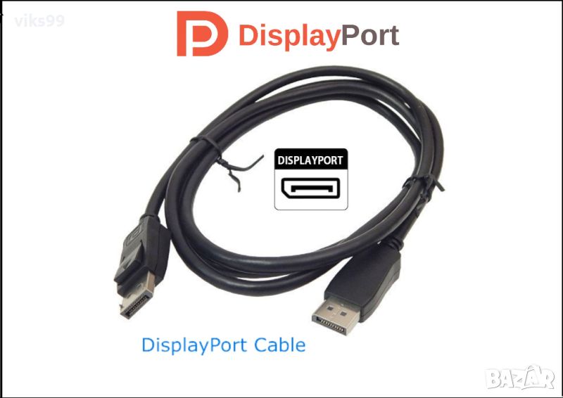 Нов кабел DisplayPort към DisplayPort , снимка 1