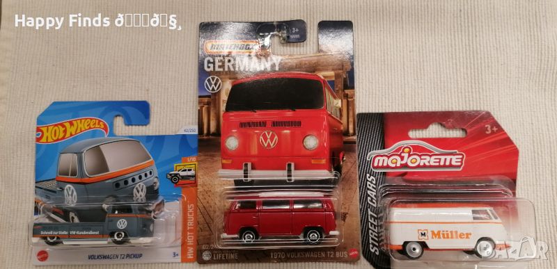 💕🧸Колекция Фолксваген: Matchbox 1970 Volkswagen T2 BUS Germany, Majorette VWT1 и VOLKSWAGEN , снимка 1