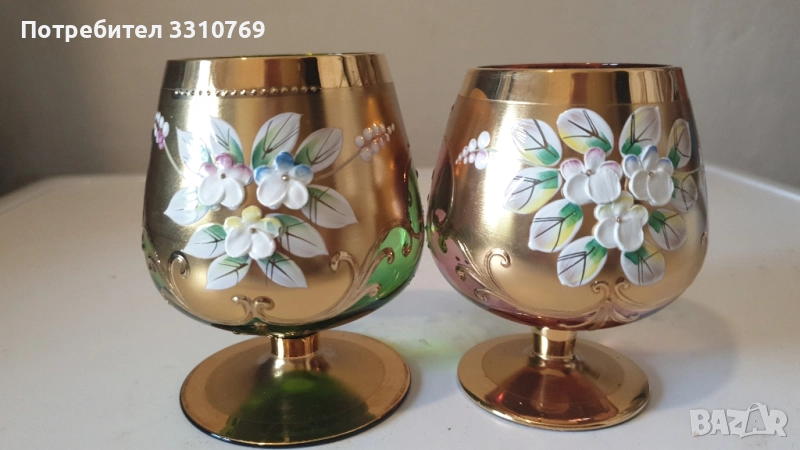 Красиви кристални чаши за коняк. , снимка 1