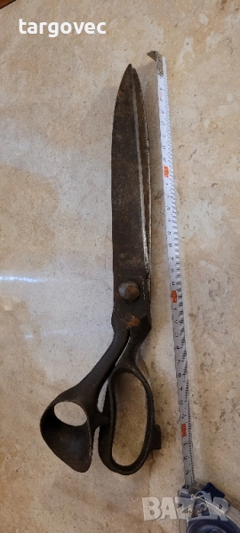 старинна професионална сарашка абаджийска ножица, снимка 1