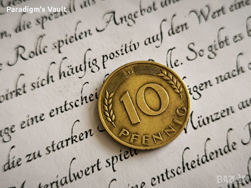 Монета - Германия - 10 пфенига | 1968г.; серия G, снимка 1