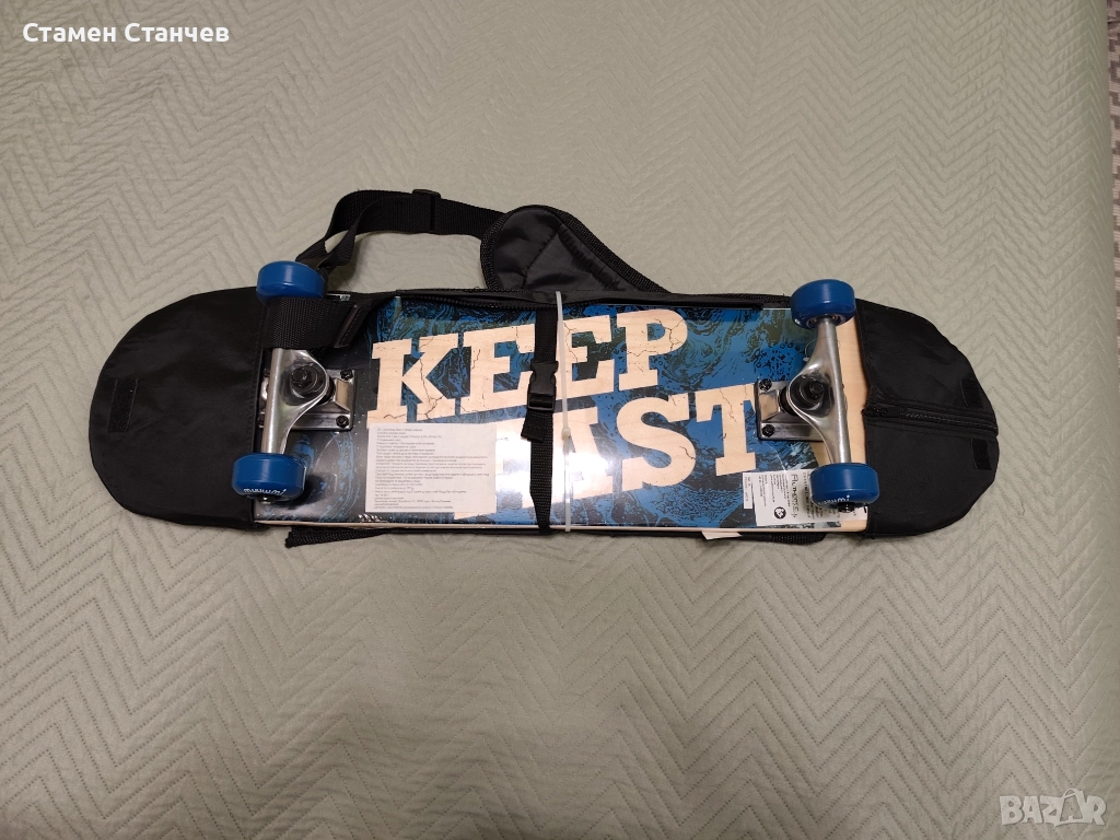 Скейтборд с раница, снимка 1