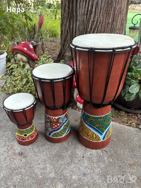 Тарамбука от дърво  40см.,30см и 20см., снимка 1